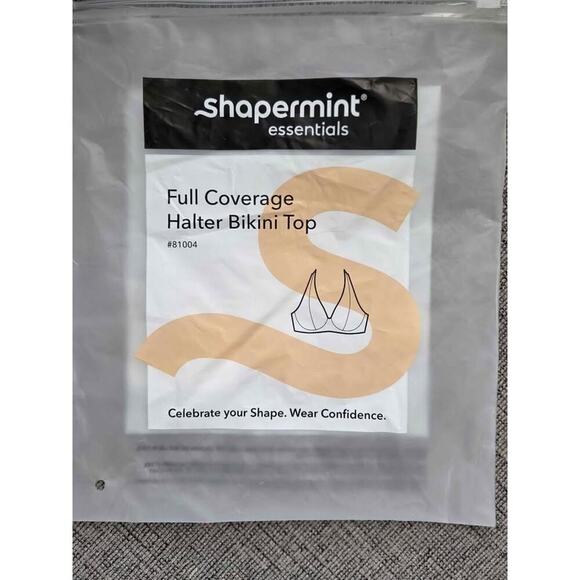 Shapermint Full Coverage Halter Bikini Top – Blu/ XL, Supportive Swimwear - Picture 2 of 3